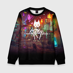 Свитшот детский Stray: Poster, цвет: 3D-черный