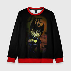 Свитшот детский Бенди Bendy And The Ink Machine, цвет: 3D-красный