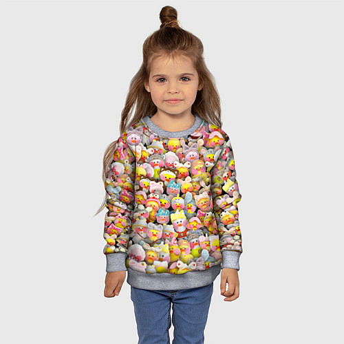 Детский свитшот Уточки Лалафанфан / 3D-Меланж – фото 4