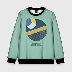 Свитшот детский Volleyball Спорт, цвет: 3D-черный