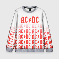 Свитшот детский Acdc Паттерн, цвет: 3D-меланж