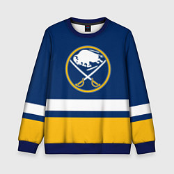 Свитшот детский Buffalo Sabres, Баффало Сейберз, цвет: 3D-синий