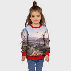 Свитшот детский Воздушные Шары!, цвет: 3D-красный — фото 2