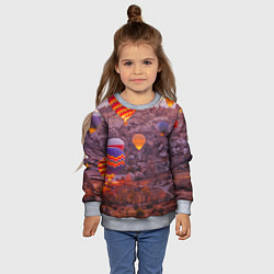 Свитшот детский Невероятно Красивые Воздушные Шары!, цвет: 3D-меланж — фото 2