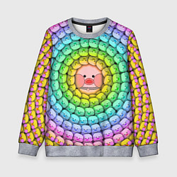 Свитшот детский Psychedelic Lalafanfan, цвет: 3D-меланж