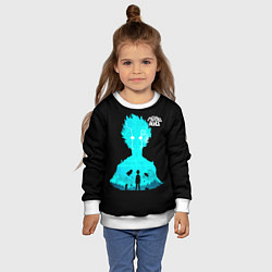 Свитшот детский Моб Психо 100 Шигео, цвет: 3D-белый — фото 2