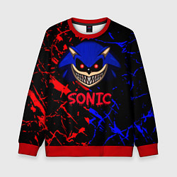 Свитшот детский SONIC EXE DARK SONIC, цвет: 3D-красный