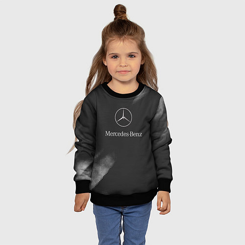 Детский свитшот Mercedes-Benz Мерс / 3D-Черный – фото 4