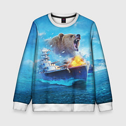 Детский свитшот Медведь ВМФ