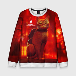 Свитшот детский The Stray, цвет: 3D-белый