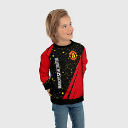 Свитшот детский МАНЧЕСТЕР ЮНАЙТЕД Абстракция, цвет: 3D-черный — фото 2