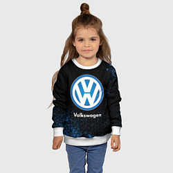 Свитшот детский Volkswagen - Объемный, цвет: 3D-белый — фото 2