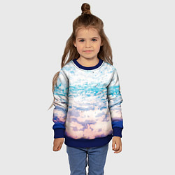 Свитшот детский Небо-арт, цвет: 3D-синий — фото 2
