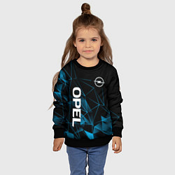 Свитшот детский Opel, Опель геометрия, цвет: 3D-черный — фото 2