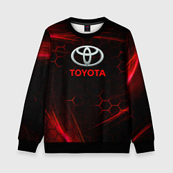 Свитшот детский Toyota sport соты, цвет: 3D-черный