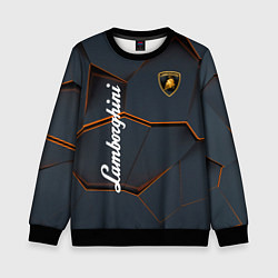 Свитшот детский Lamborghini - Sport auto, цвет: 3D-черный