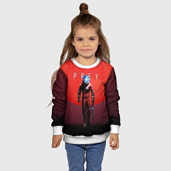 Свитшот детский Prey красная планета, цвет: 3D-белый — фото 2