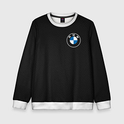 Детский свитшот BMW LOGO CARBON ЧЕРНЫЙ КАРБОН