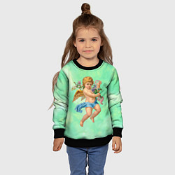 Свитшот детский Ангел Святой, цвет: 3D-черный — фото 2