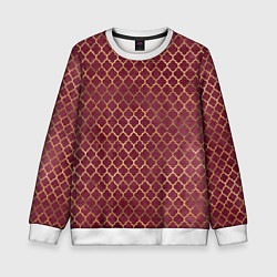 Детский свитшот Gold & Red pattern