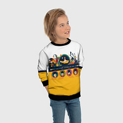 Свитшот детский Yellow Submarine Мультфильм 3D, цвет: 3D-черный — фото 2