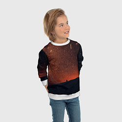 Свитшот детский Золотое небо, цвет: 3D-белый — фото 2