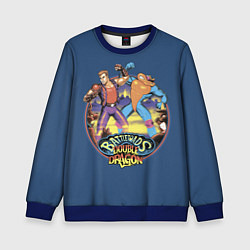 Свитшот детский Battletoads and Double Dragon, цвет: 3D-синий