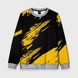 Детский свитшот BLACK AND YELLOW GRUNGE ГРАНЖ