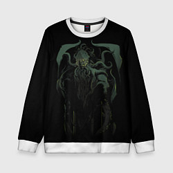Свитшот детский Ктулху art, цвет: 3D-белый