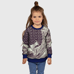 Свитшот детский Доспехи Викинга, цвет: 3D-синий — фото 2