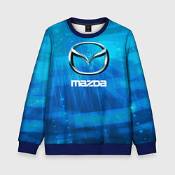 Свитшот детский Mazda мазда, цвет: 3D-синий