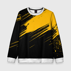 Детский свитшот Black and yellow grunge