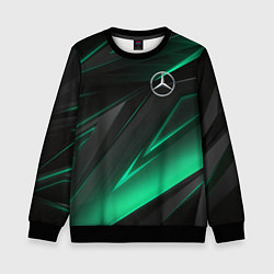 Свитшот детский MERCEDES-BENZ AMG NEON STRIPES PETRONAS, цвет: 3D-черный