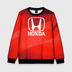 Свитшот детский HONDA хонда, цвет: 3D-черный