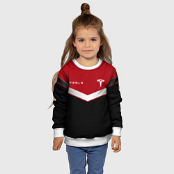 Свитшот детский ФОРМА КОМПАНИИ - TESLA RED, цвет: 3D-белый — фото 2
