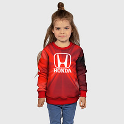 Свитшот детский Хонда HONDA, цвет: 3D-красный — фото 2
