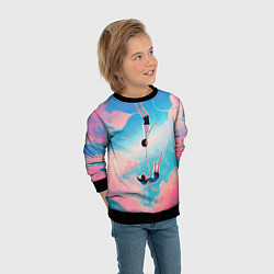 Свитшот детский Дитя погоды арт, цвет: 3D-черный — фото 2