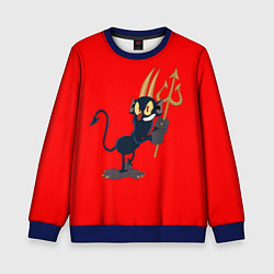 Детский свитшот Дьявол персонаж Cuphead