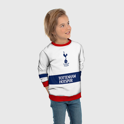 Детский свитшот Tottenham Тоттенхэм / 3D-Красный – фото 3