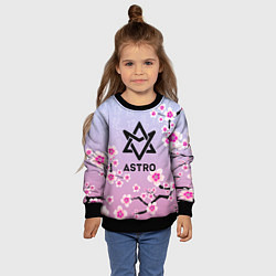 Свитшот детский ASTRO ЦВЕТЫ САКУРЫ, цвет: 3D-черный — фото 2