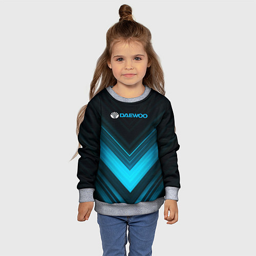 Детский свитшот DAEWOO ДЭУ спорт / 3D-Меланж – фото 4