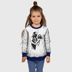 Свитшот детский BANKSY БЭНКСИ космос, цвет: 3D-синий — фото 2