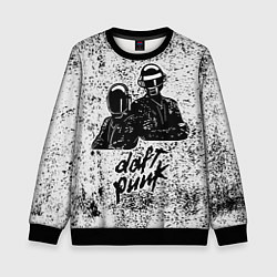 Свитшот детский Daft Punk B&W, цвет: 3D-черный