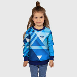 Свитшот детский Ford abstraction, цвет: 3D-синий — фото 2
