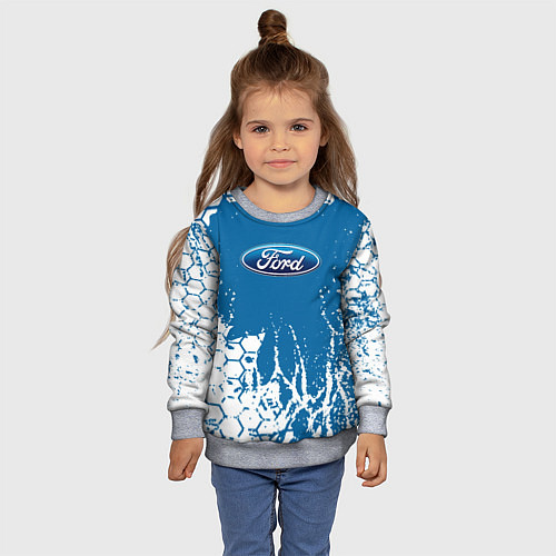 Детский свитшот Ford форд / 3D-Меланж – фото 4