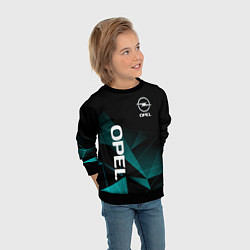 Свитшот детский Opel Опель геометрия, цвет: 3D-черный — фото 2