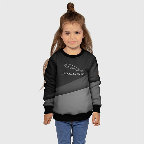 Детский свитшот JAGUR оттенки серого / 3D-Черный – фото 4