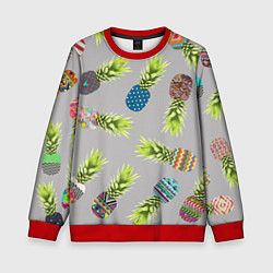 Детский свитшот Узорные ананасы