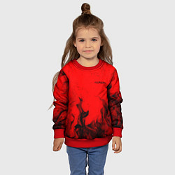 Свитшот детский EXILIA BLACK FIRE, цвет: 3D-красный — фото 2