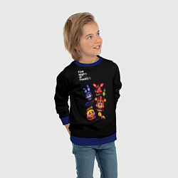 Свитшот детский Five Nights at Freddys - персонажи, цвет: 3D-синий — фото 2